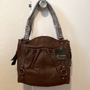 NWT B. Makowsky brown purse